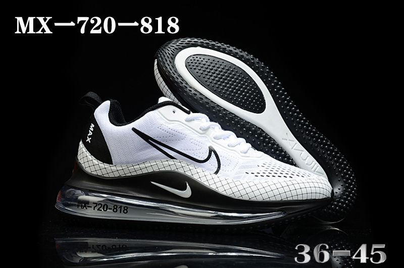 2020 Women Nike Air Max 720-818 White Black Shoes